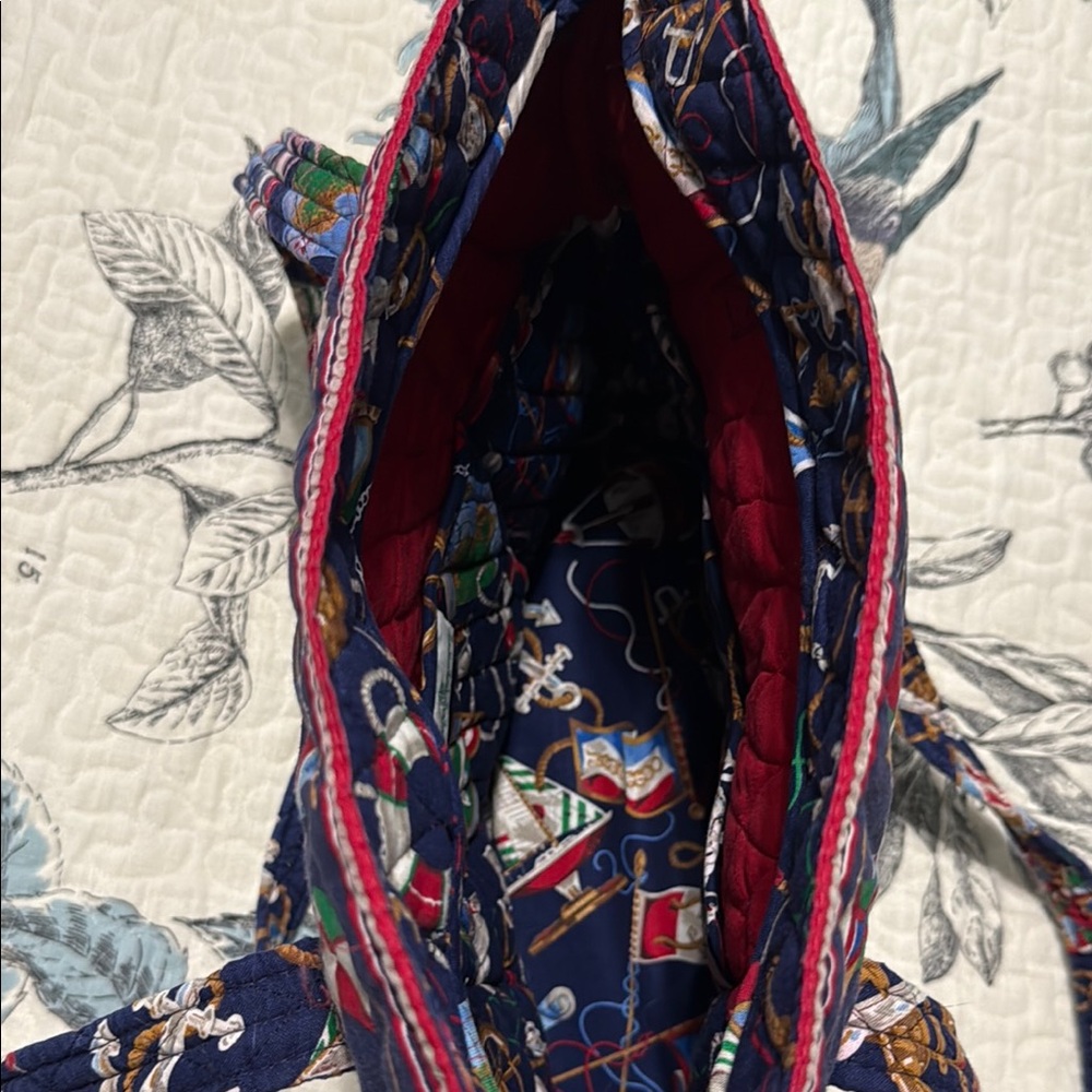 Vera Bradley Blue Quilted Tote with Patriotic Flair - Picture 3 of 14